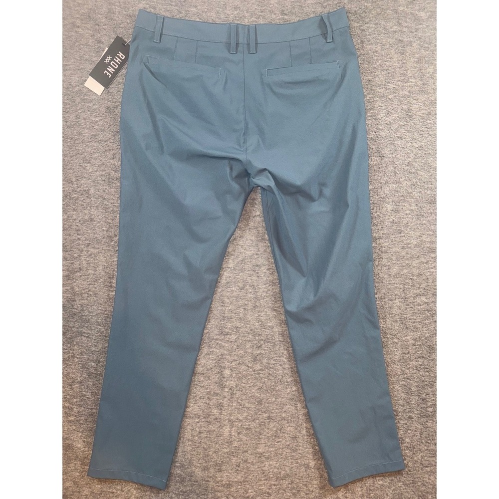 RHONE Commuter Pants Slim Fit Dark Teal Flex Knit Stretch Mens Size 30x33 NEW - Picture 7 of 9